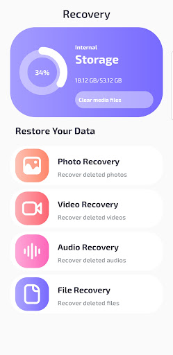 Photo Recovery Data Restore ekran görüntüsü