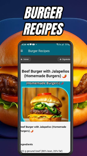 Burger Recipes ekran görüntüsü