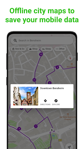 Bensheim Tour Guide:SmartGuide ekran görüntüsü