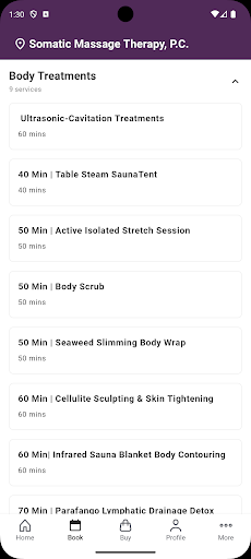 Somatic Massage Therapy & Spa ekran görüntüsü