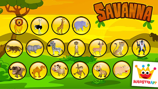 Savanna - Puzzles and Coloring ekran görüntüsü
