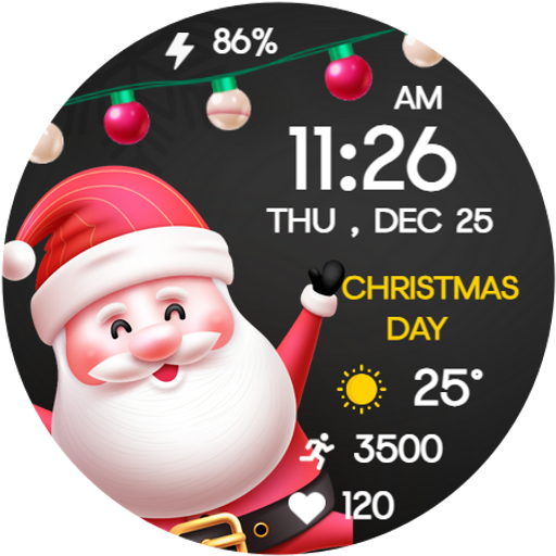 Xmas Weather Countdown Watch