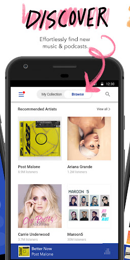 Pandora - Music & Podcasts ekran görüntüsü