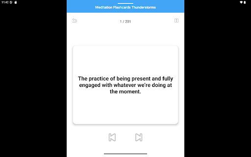 Meditation Flashcards Thunder ekran görüntüsü