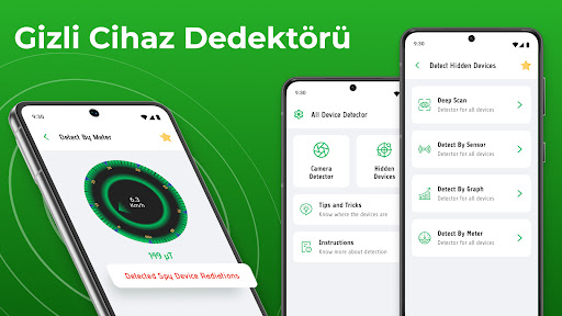 Tüm Cihazlar Dedektör bulucu ekran görüntüsü