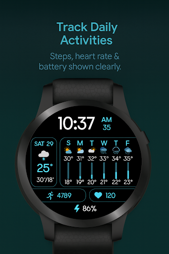 Minimal Weather WatchFace ekran görüntüsü