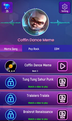 Chucky Tiles Dance Music Game ekran görüntüsü