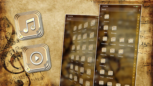 Musical Note Launcher Theme ekran görüntüsü