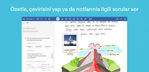Goodnotes: AI Not, belge, PDF ekran görüntüsü