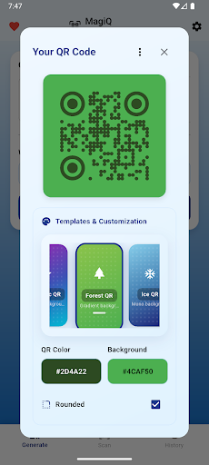MagiQ - QR Generator & Scanner ekran görüntüsü