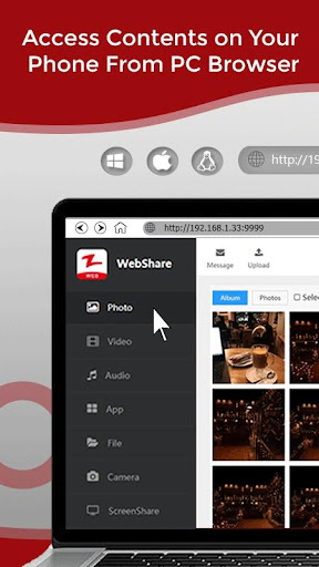 Zapya WebShare - File Sharing  ekran görüntüsü