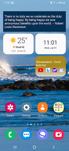 Song Suggestion widget ekran görüntüsü