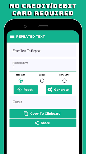 Text Repeater - Duplicate Text ekran görüntüsü
