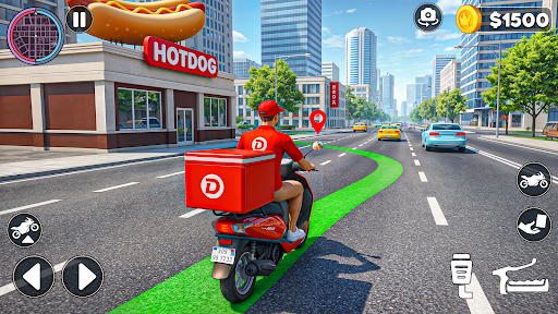 City Food Delivery Simulator ekran görüntüsü