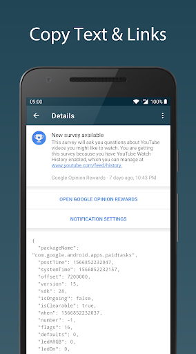 Notification Log ekran görüntüsü