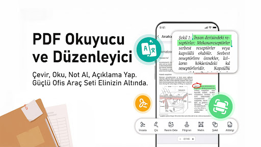 PDF Okuyucu - Çevir ve Düzenle ekran görüntüsü