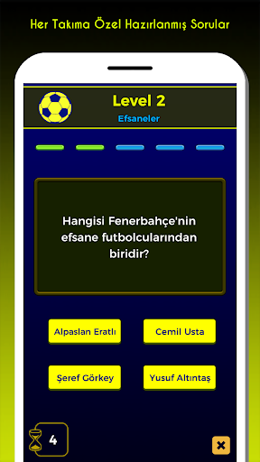 4 Büyük Futbol Bilgi Yarışması ekran görüntüsü