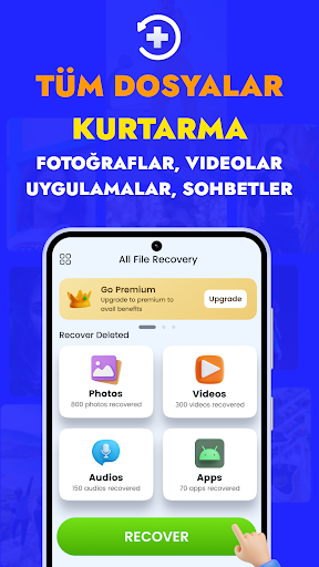 Tüm Dosya ve Fotoğraf Kurtarma ekran görüntüsü