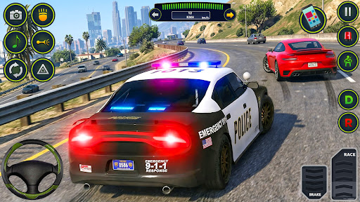 Police Cop Game Car Chase 3D ekran görüntüsü
