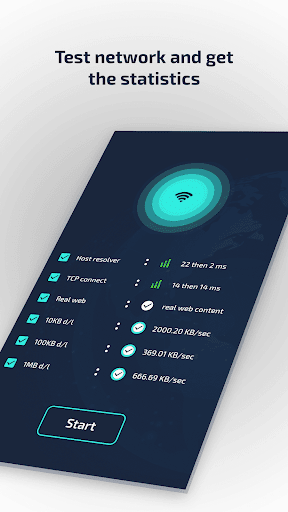 Network Tester ekran görüntüsü