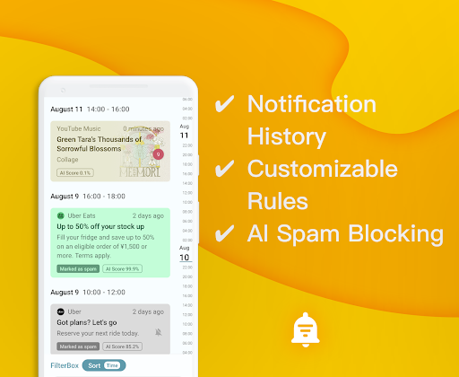 FilterBox Notification Manager ekran görüntüsü
