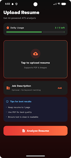 ResumeWord - ATS Score Checker ekran görüntüsü