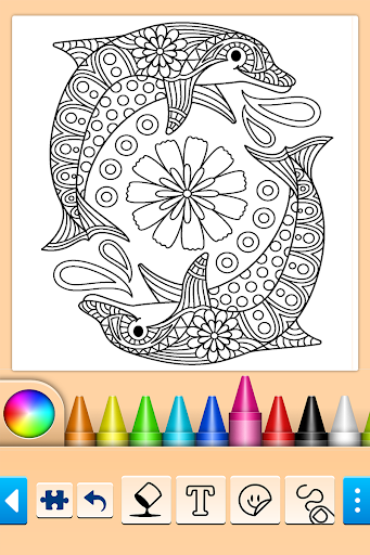 Mandala boyama ekran görüntüsü