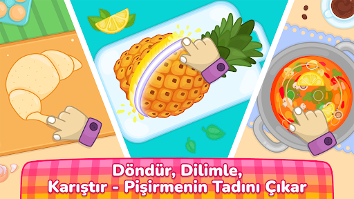 Çocuklar yemek pişirme oyunlar ekran görüntüsü