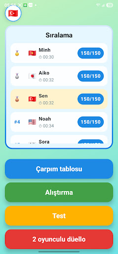 Çarpım Tablosu ve Bölme ekran görüntüsü