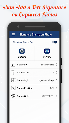 Signature Stamp On Camera Pics ekran görüntüsü