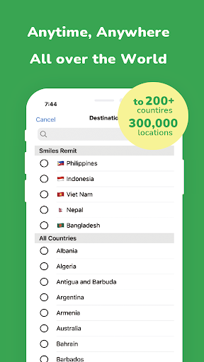 Smiles Mobile Remittance ekran görüntüsü