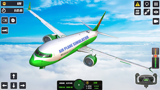 Plane Flight Sim Crash Landing ekran görüntüsü
