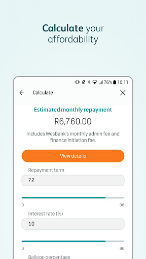 WesBank ekran görüntüsü