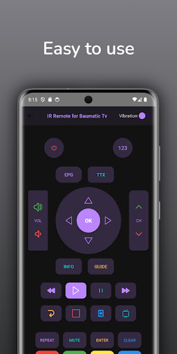 Remote for Baumatic tv ekran görüntüsü