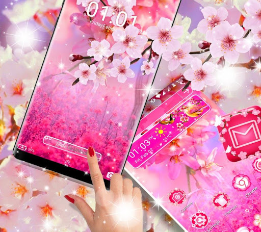 Sakura Launcher Theme ekran görüntüsü