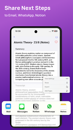 Flow AI Transcribe Voice Notes ekran görüntüsü