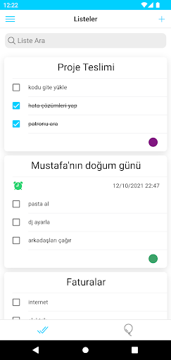 Basit Görev Listeleri ekran görüntüsü