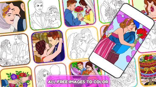 Bride & Groom Color by Number ekran görüntüsü