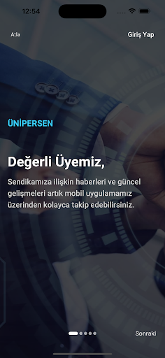 ÜNİPERSEN ekran görüntüsü