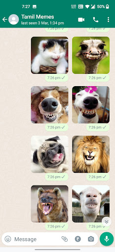 Animals Laughing Stickers ekran görüntüsü