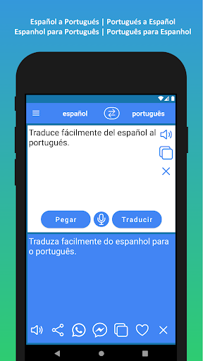 español portugués traductor ekran görüntüsü