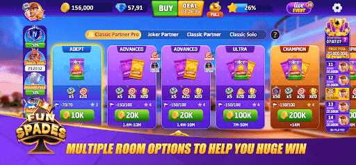 Fun Spades - Online Card Game ekran görüntüsü