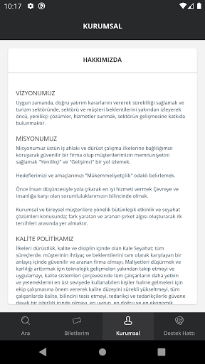 Kale Seyahat ekran görüntüsü