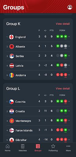 UEFA EURO & Nations League ekran görüntüsü
