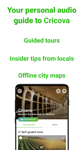 Cricova Tour Guide:SmartGuide ekran görüntüsü