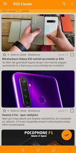 RSS Feeder ekran görüntüsü
