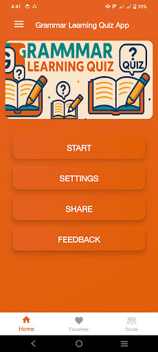 Grammar Learning Quiz App ekran görüntüsü