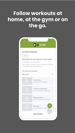 10GYM ekran görüntüsü