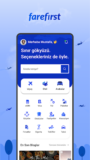 Uçuş Uygulaması - FareFirst ekran görüntüsü