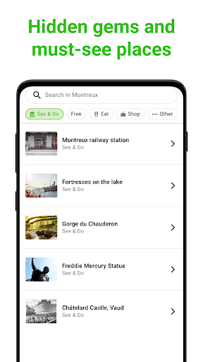 Montreux Tour Guide:SmartGuide ekran görüntüsü